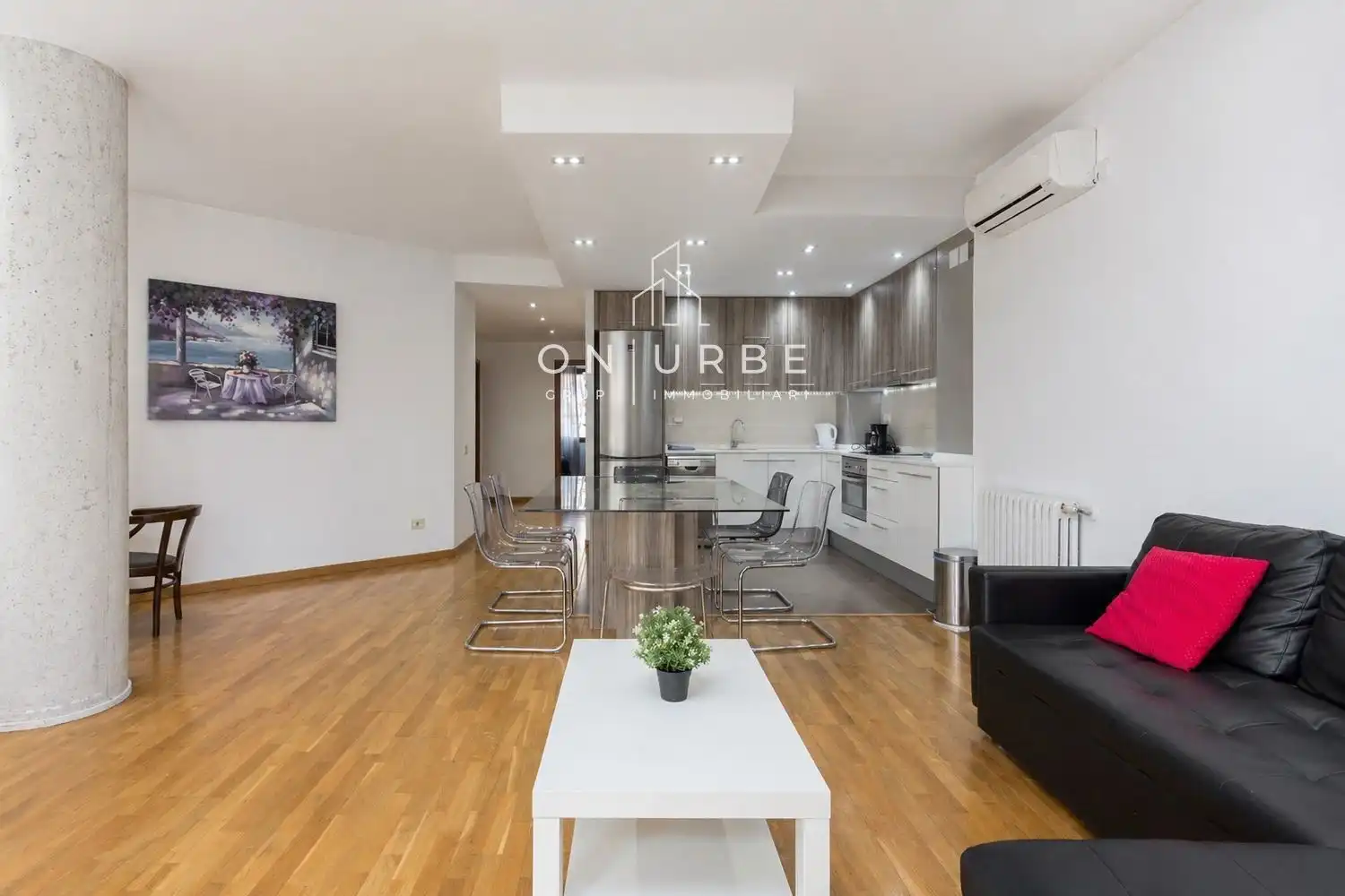 Sala de estar de Piso en venta en Barcelona con Aire acondicionado y Terraza