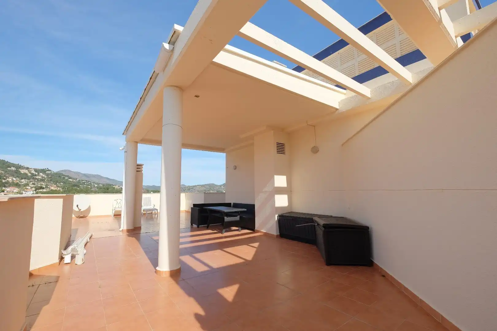 Terrace of Attic for sale in Calpe / Calp  with Air Conditioner, Heating and Private garden