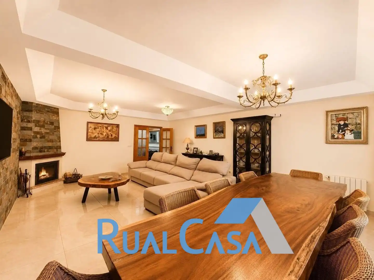 Sala d'estar de Casa o xalet en venda en Mutxamel amb Aire condicionat, Calefacció i Traster