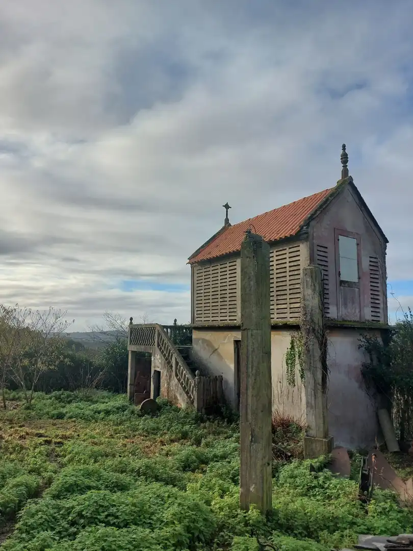 Vista exterior de Finca rústica en venda en Carballo amb Jardí privat