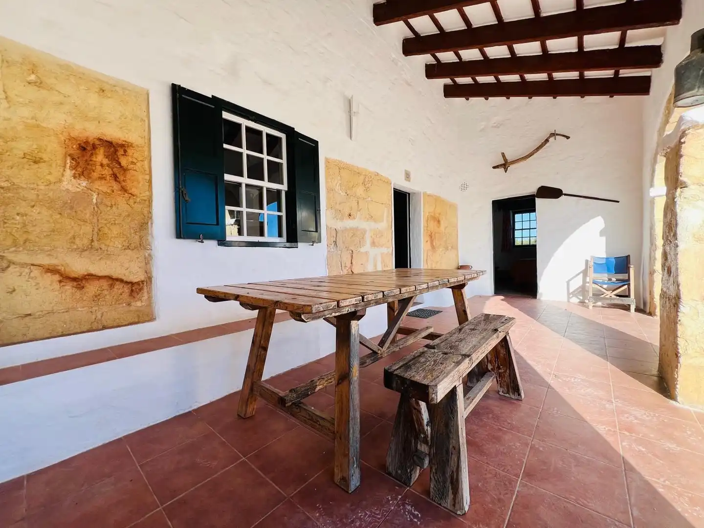 Terraza de Finca rústica en venta en Alaior con Aire acondicionado, Jardín privado y Piscina