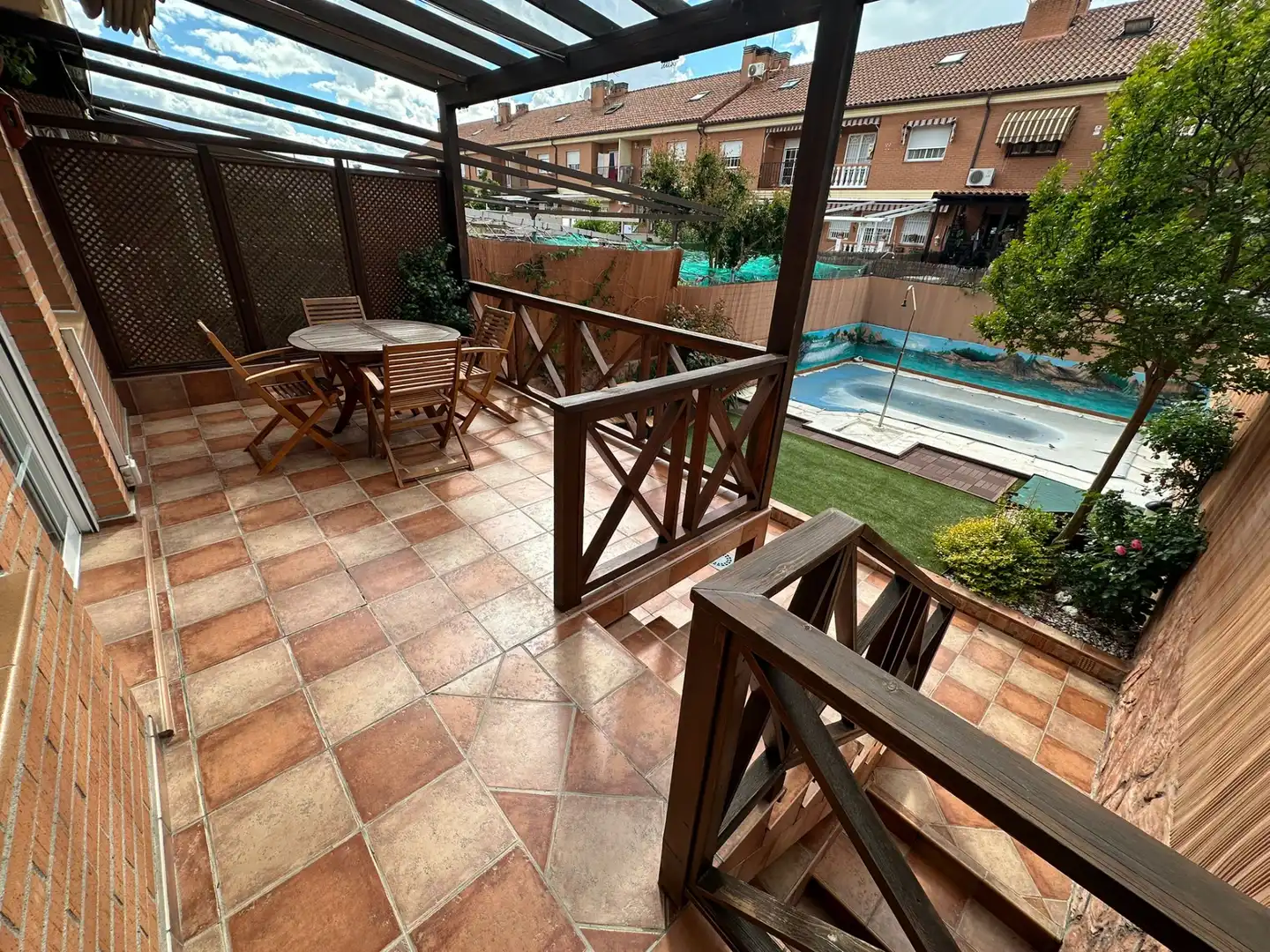 Terrace of Detached homes for sale in Parla  with Air Conditioner, Heating and Private garden