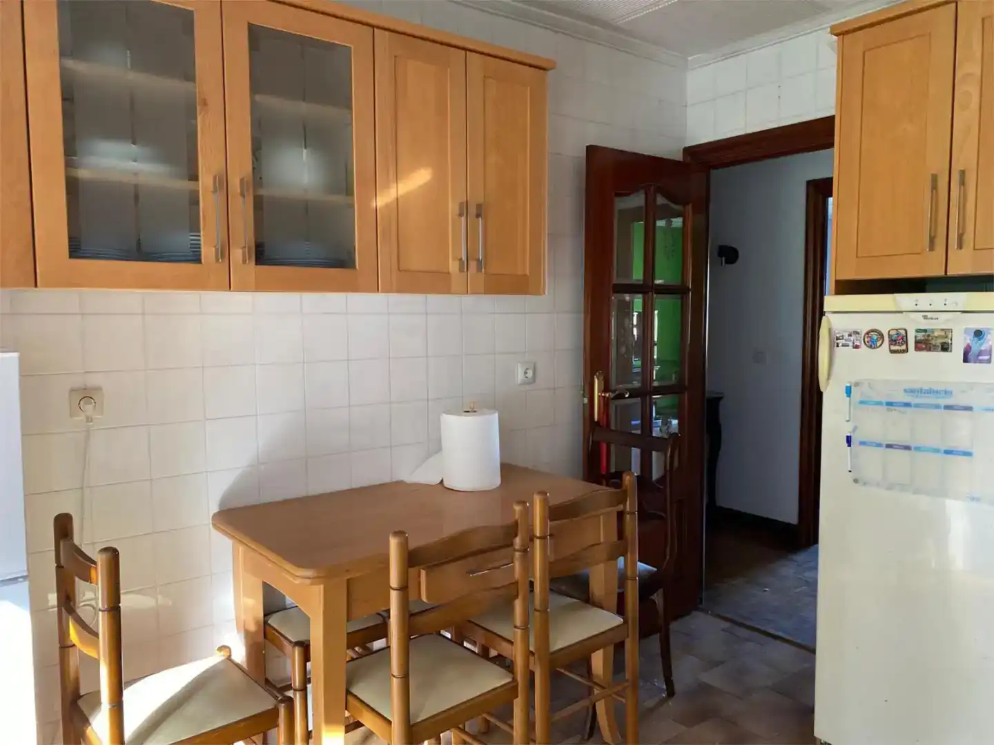 Küche von Wohnung zur Miete in Torrelavega  mit Parkett, Abstellraum und Möbliert