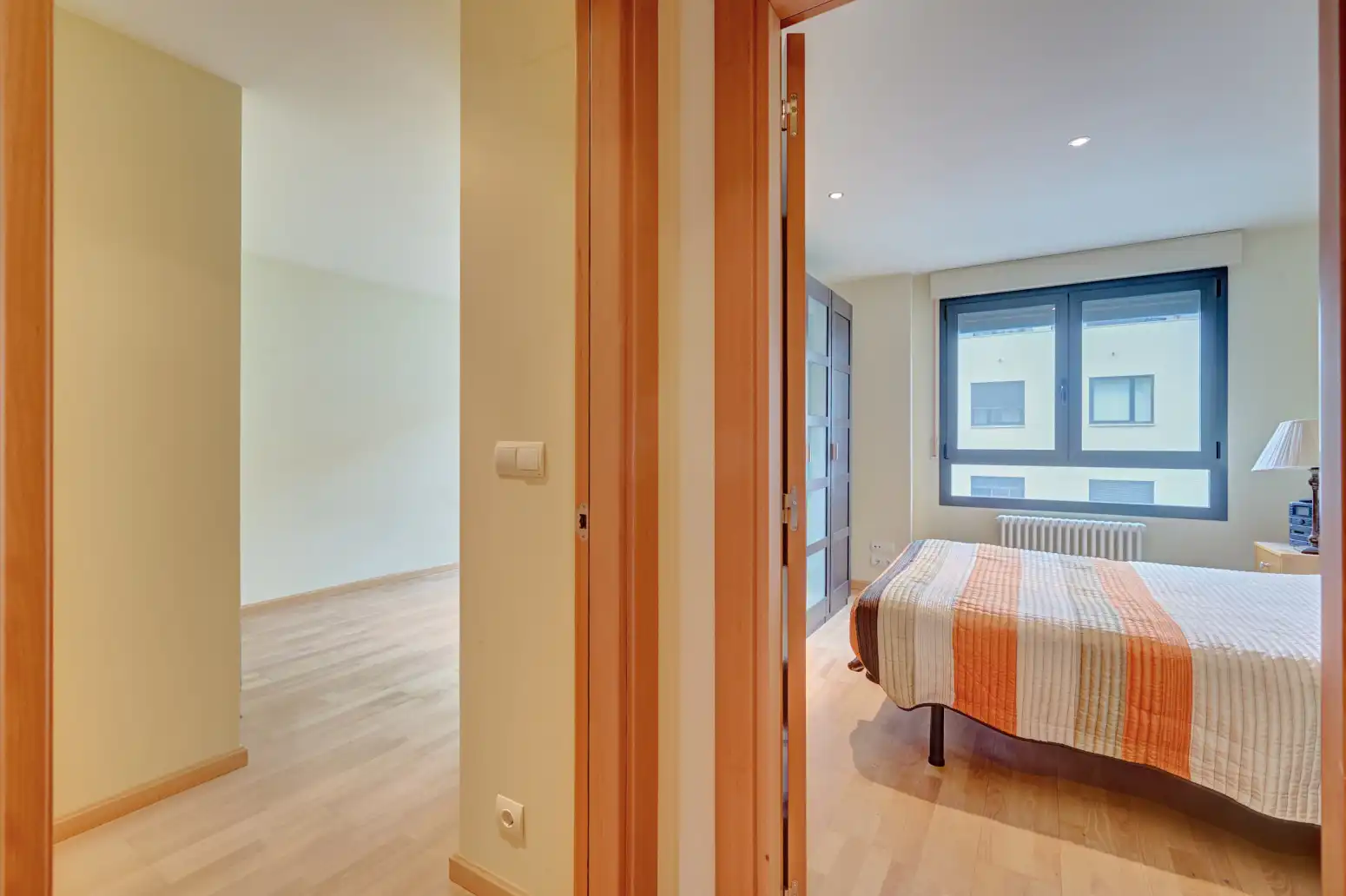 Bedroom of Flat for sale in  Pamplona / Iruña  with Heating, Private garden and Parquet flooring