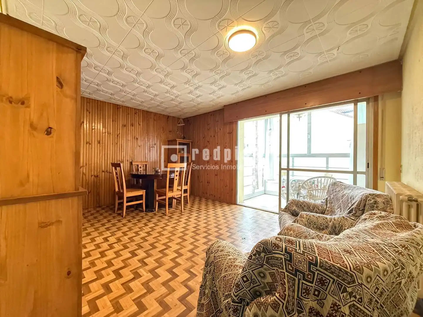 Living room of Flat for sale in El Espinar  with Heating, Parquet flooring and Terrace