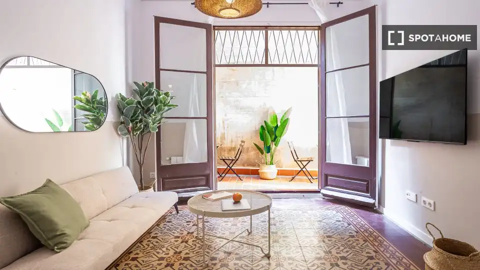 Living room of Flat for share in Sant Andreu