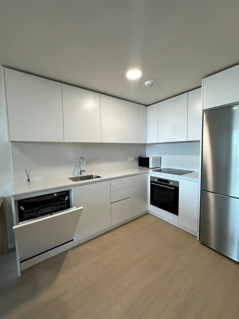 Cocina de Piso de alquiler en Valencia con Aire acondicionado, Calefacción y Jardín privado