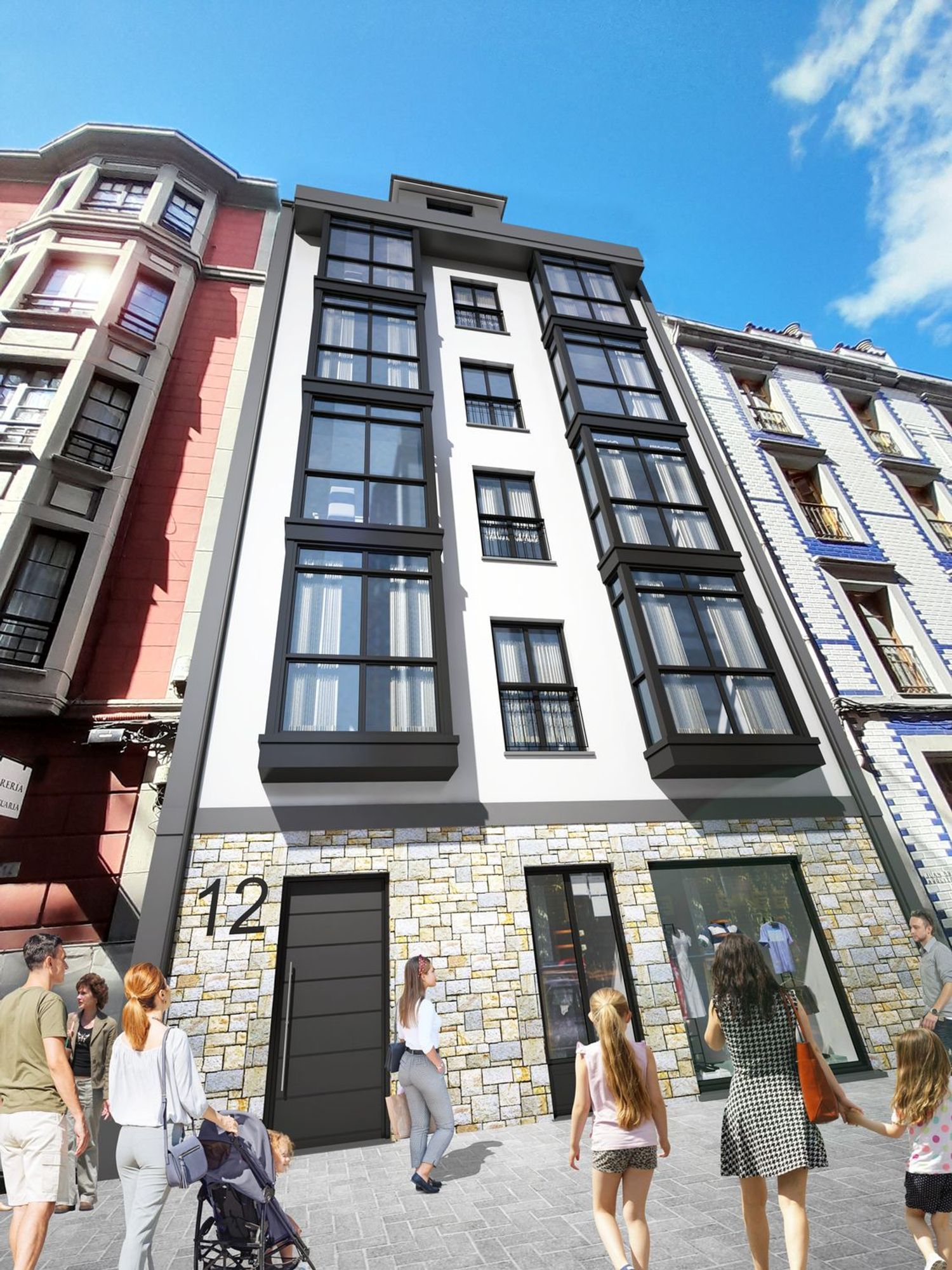 Exterior view of Flat for sale in Gijón   with Heating and Swimming Pool