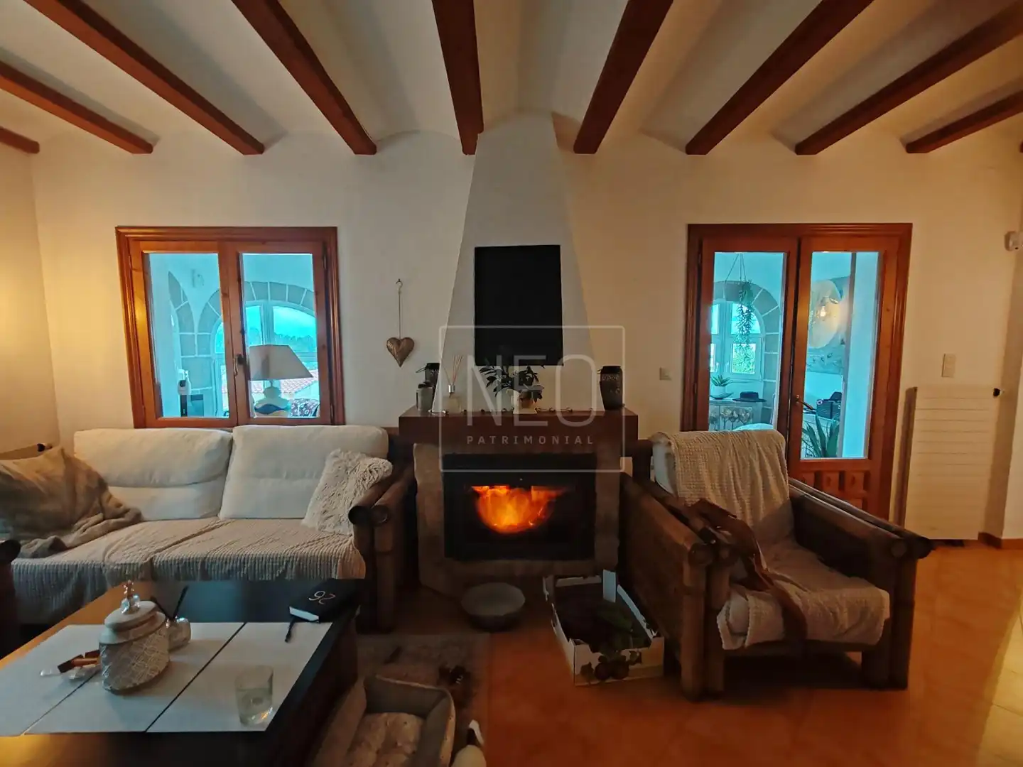 Living room of Houses for sale in Dénia  with Air Conditioner, Private garden and Terrace