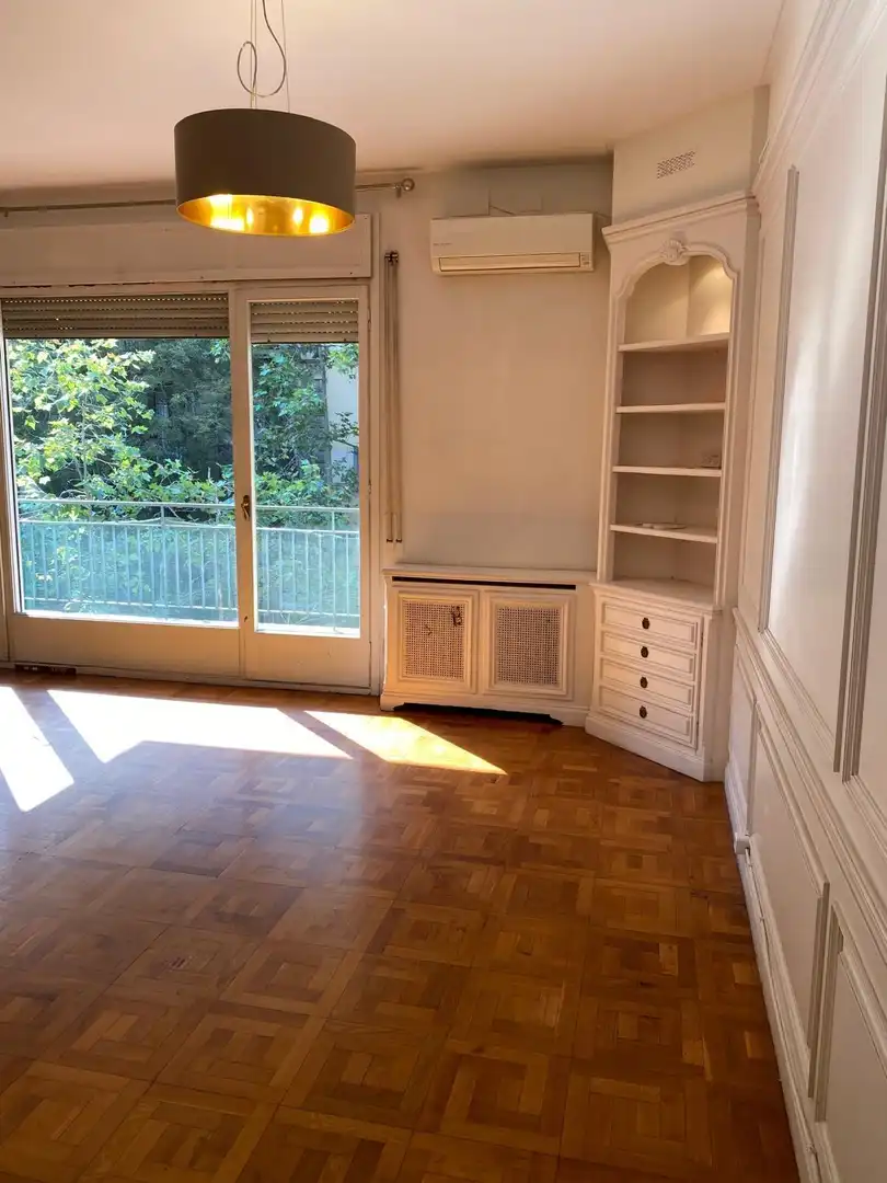 Sala de estar de Apartamento de alquiler en Barcelona con Aire acondicionado, Parquet y Balcón