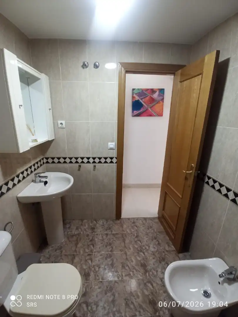Baño de Piso de alquiler en Málaga con Aire acondicionado, Terraza y Amueblado