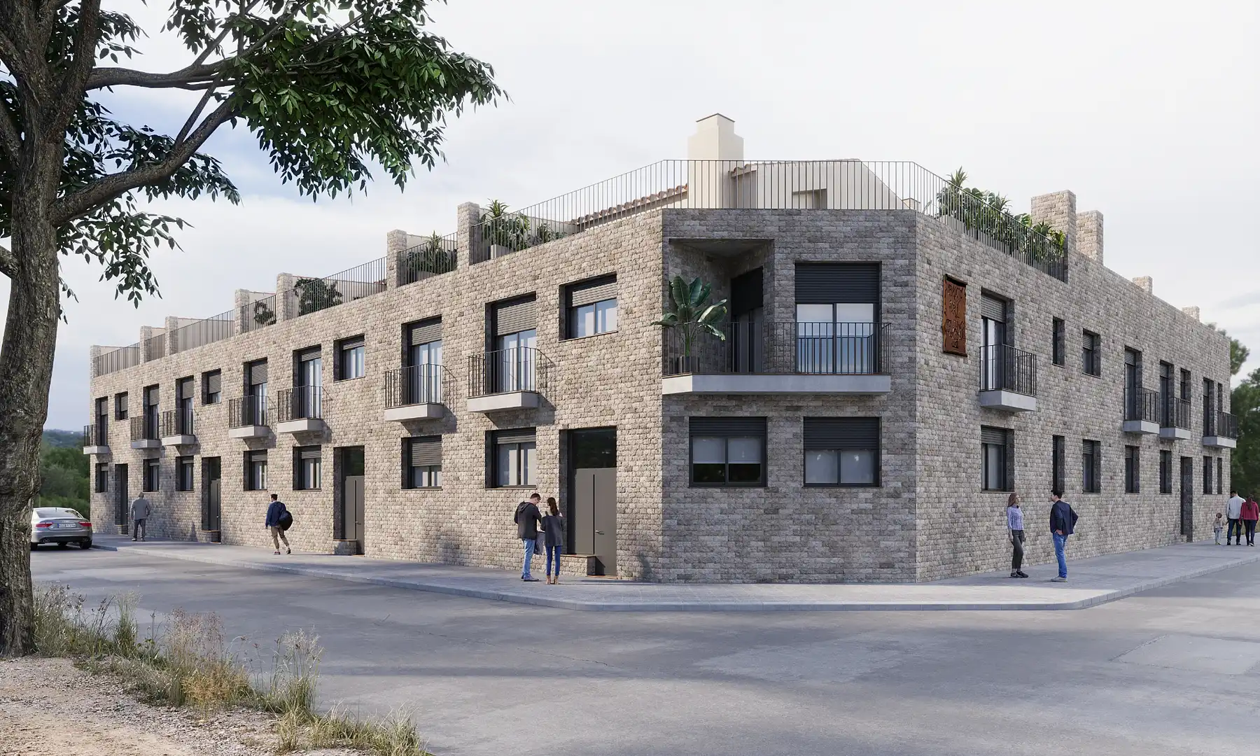 Exterior view of Flat for sale in Tàrrega  with Air Conditioner, Heating and Terrace