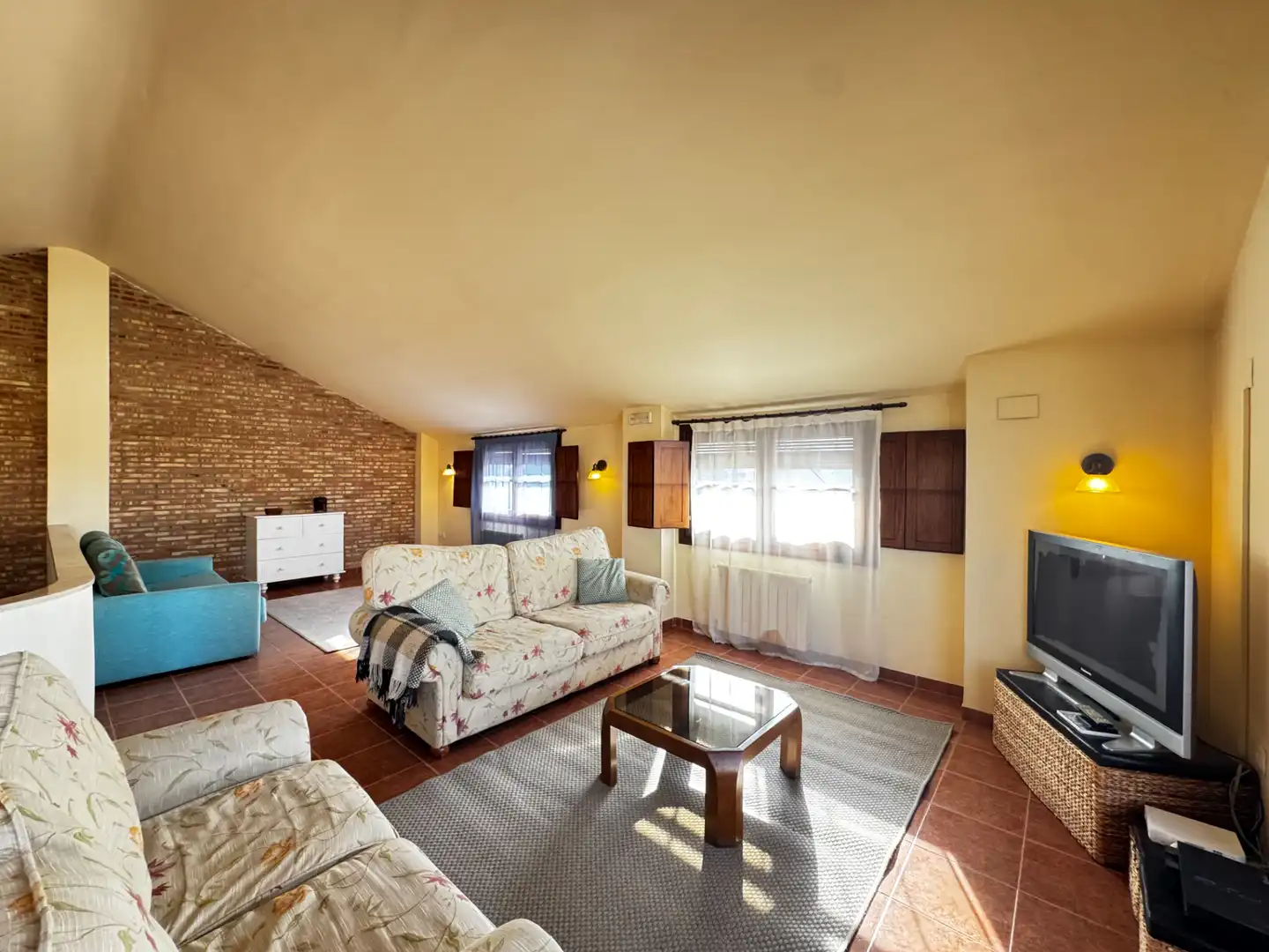 Wohnzimmer von Einfamilien-Reihenhaus zum Verkauf in Canet d'En Berenguer mit Klimaanlage, Heizung und Terrasse