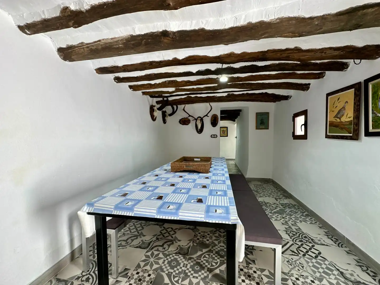 Menjador de Finca rústica en venda en Sierro amb Aire condicionat, Calefacció i Jardí privat