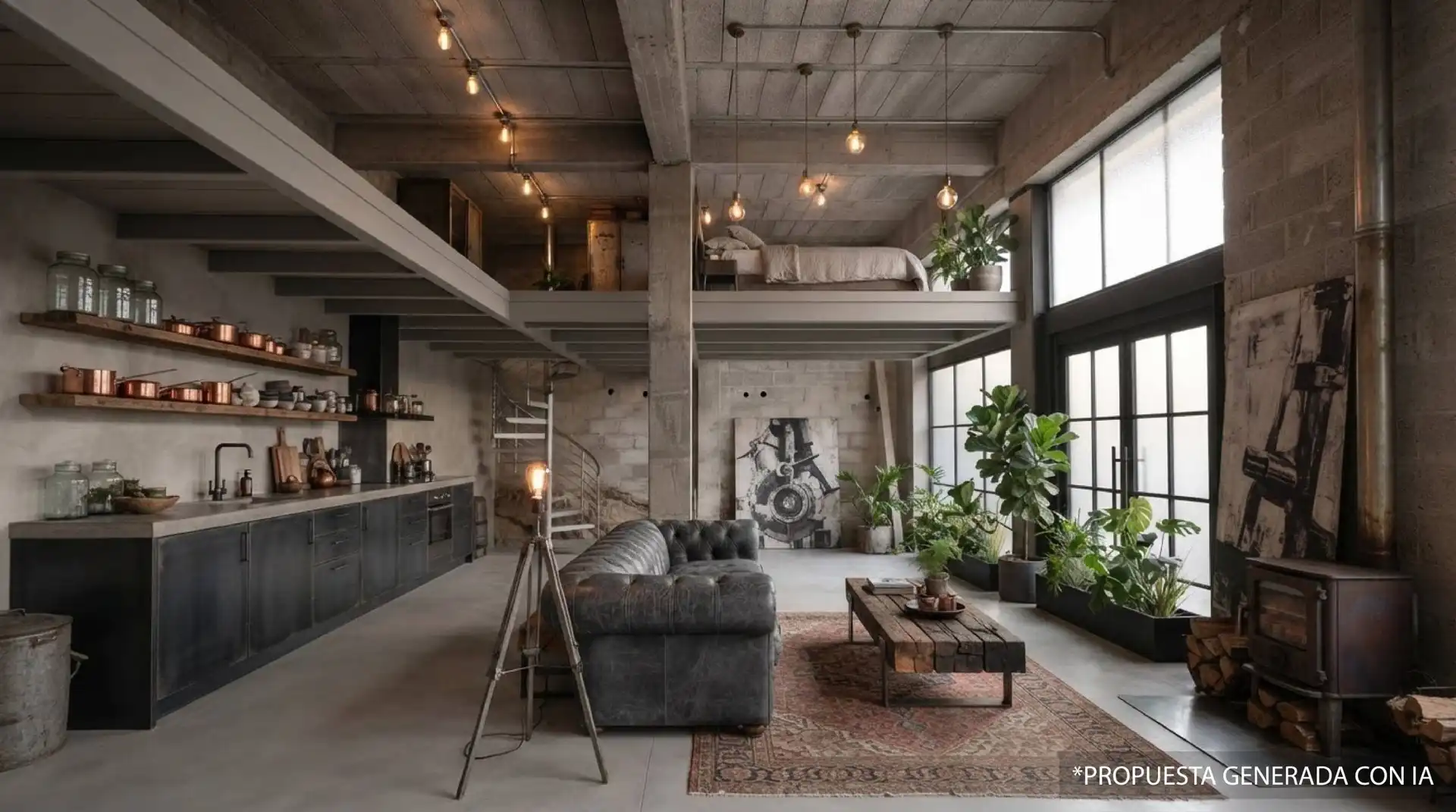 Sala de estar de Loft en venta en Las Palmas de Gran Canaria