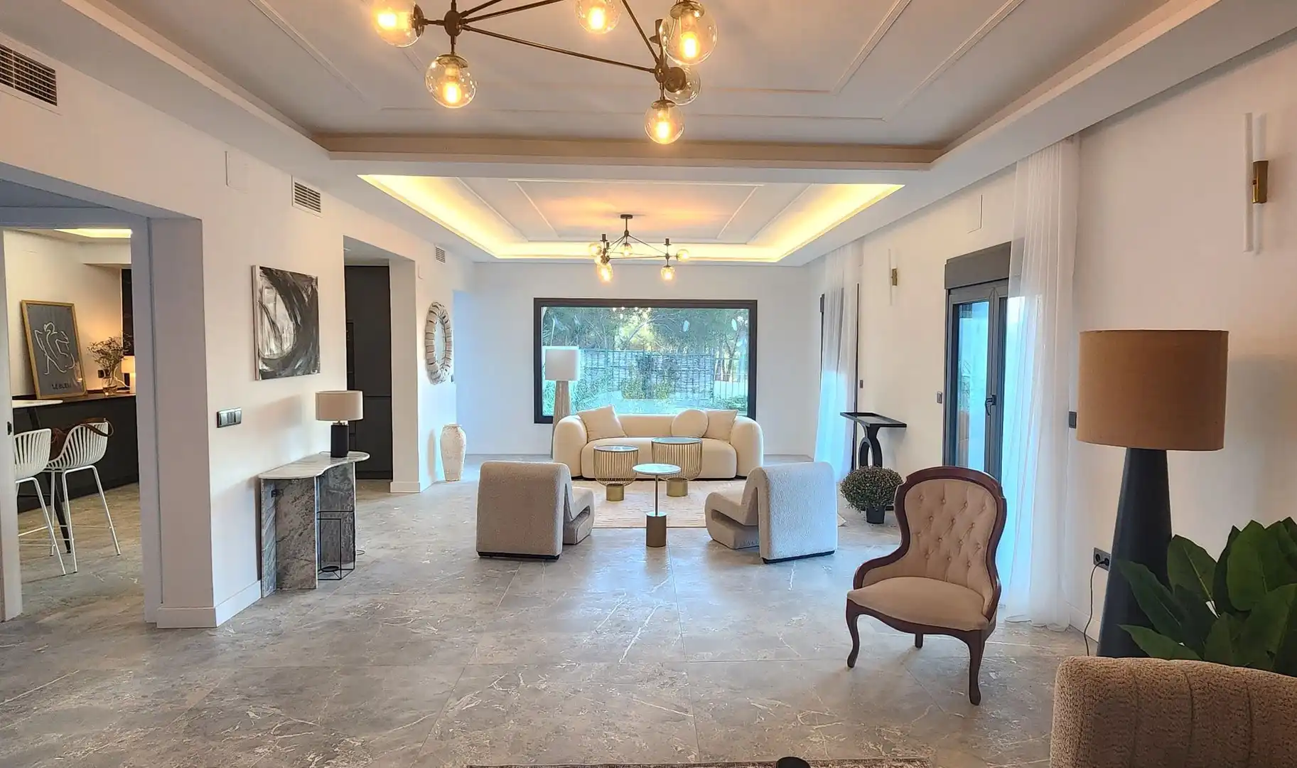 Sala de estar de Casa o chalet en venta en Altea con Aire acondicionado, Terraza y Piscina