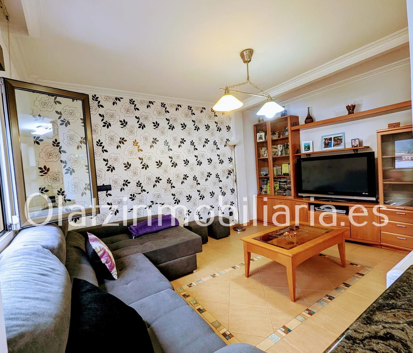 Living room of Flat for sale in Ugao- Miraballes  with Heating and Terrace