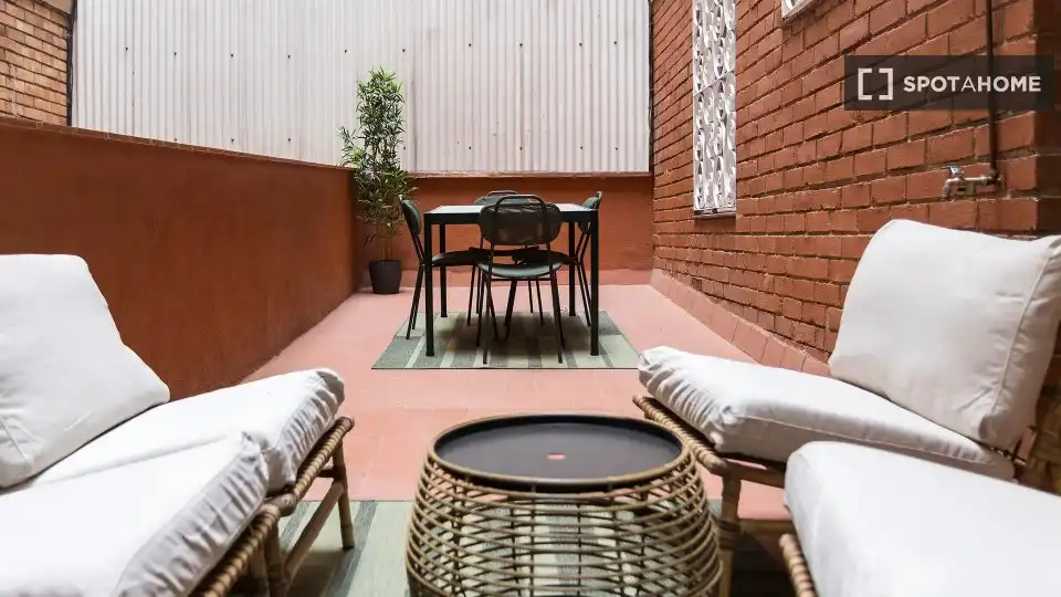 Terrace of Flat for rent in Barcelona  with Air Conditioner, Heating and Furnished