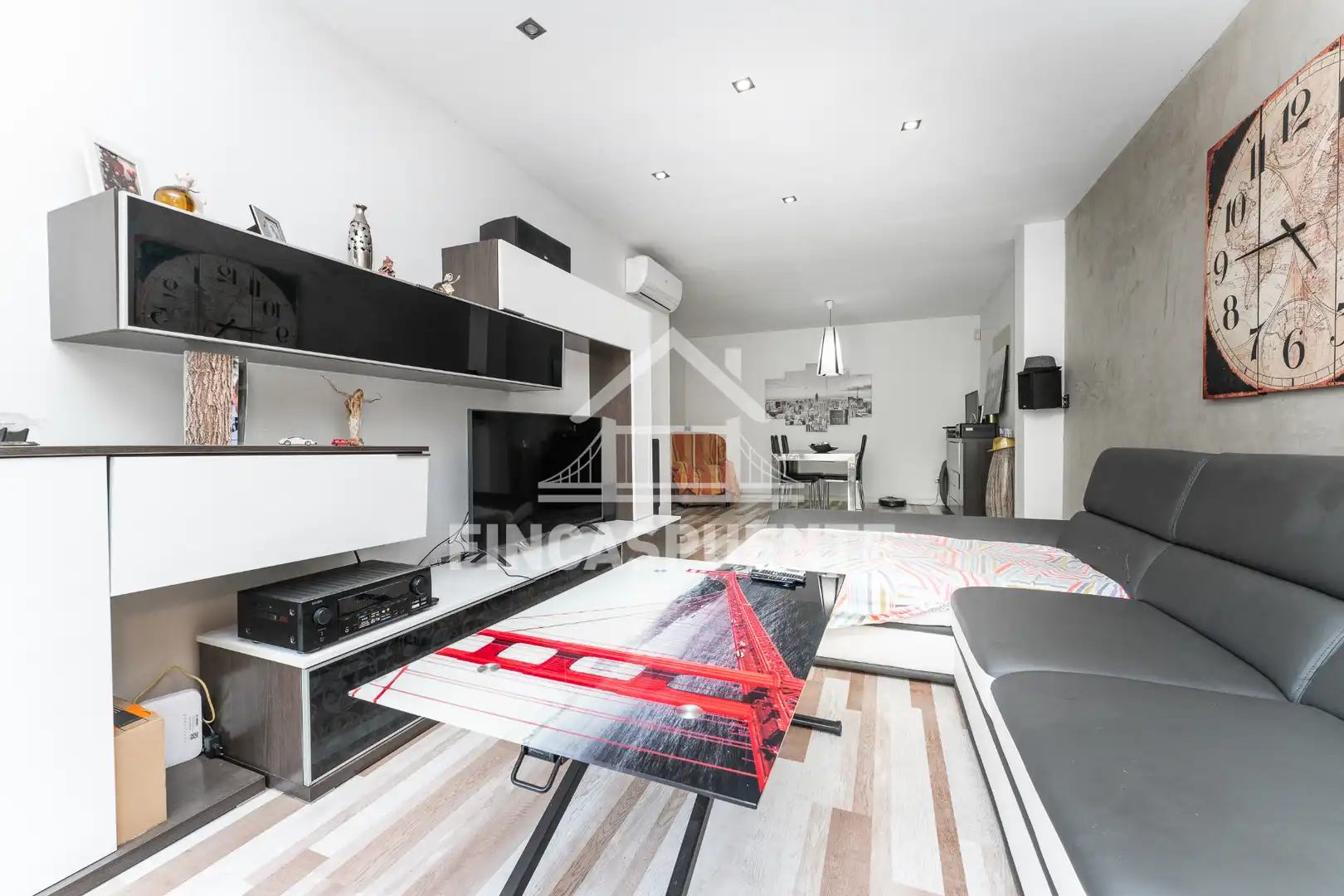 Sala d'estar de Pis en venda en Badalona amb Aire condicionat, Calefacció i Terrassa