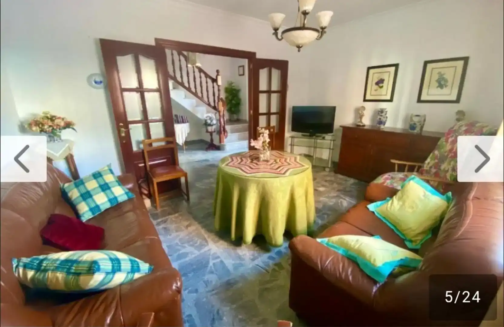 Living room of Detached homes for rent in Alfarnate  with Furnished, Washing machine and Microwave