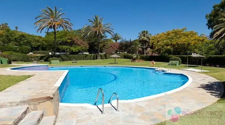 Swimming pool of Flat for sale in Estepona  with Air Conditioner, Terrace and Community pool