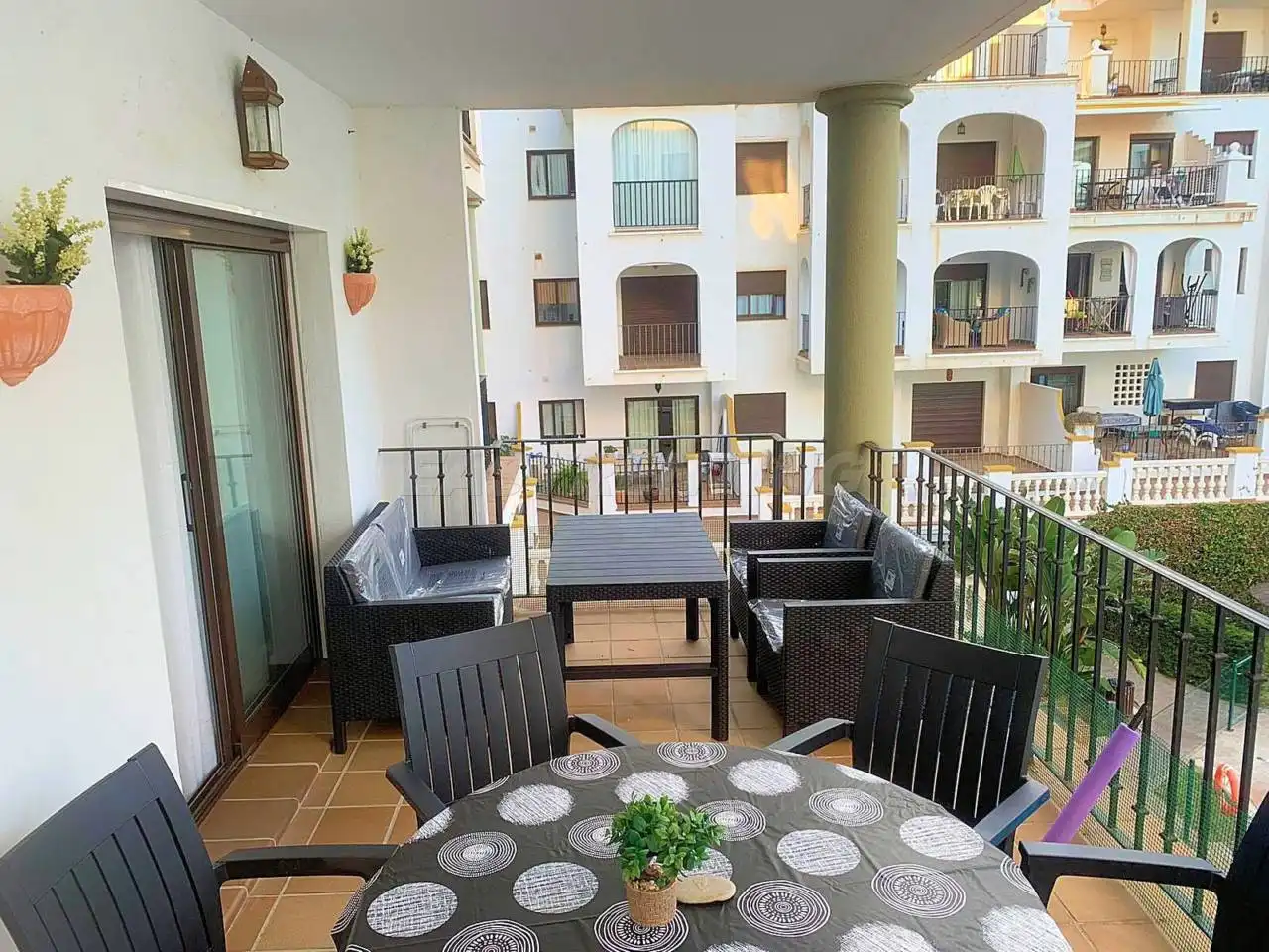 Terraza de Apartamento de alquiler en Manilva con Terraza, Amueblado y Alarma