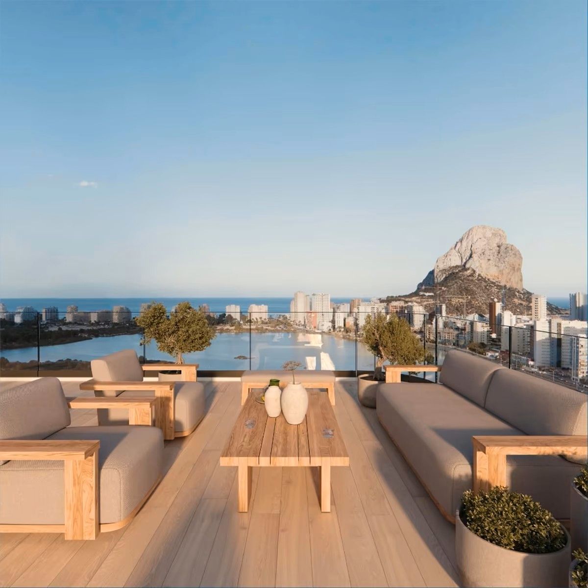 Terrace of Flat for sale in Calpe / Calp  with Community pool
