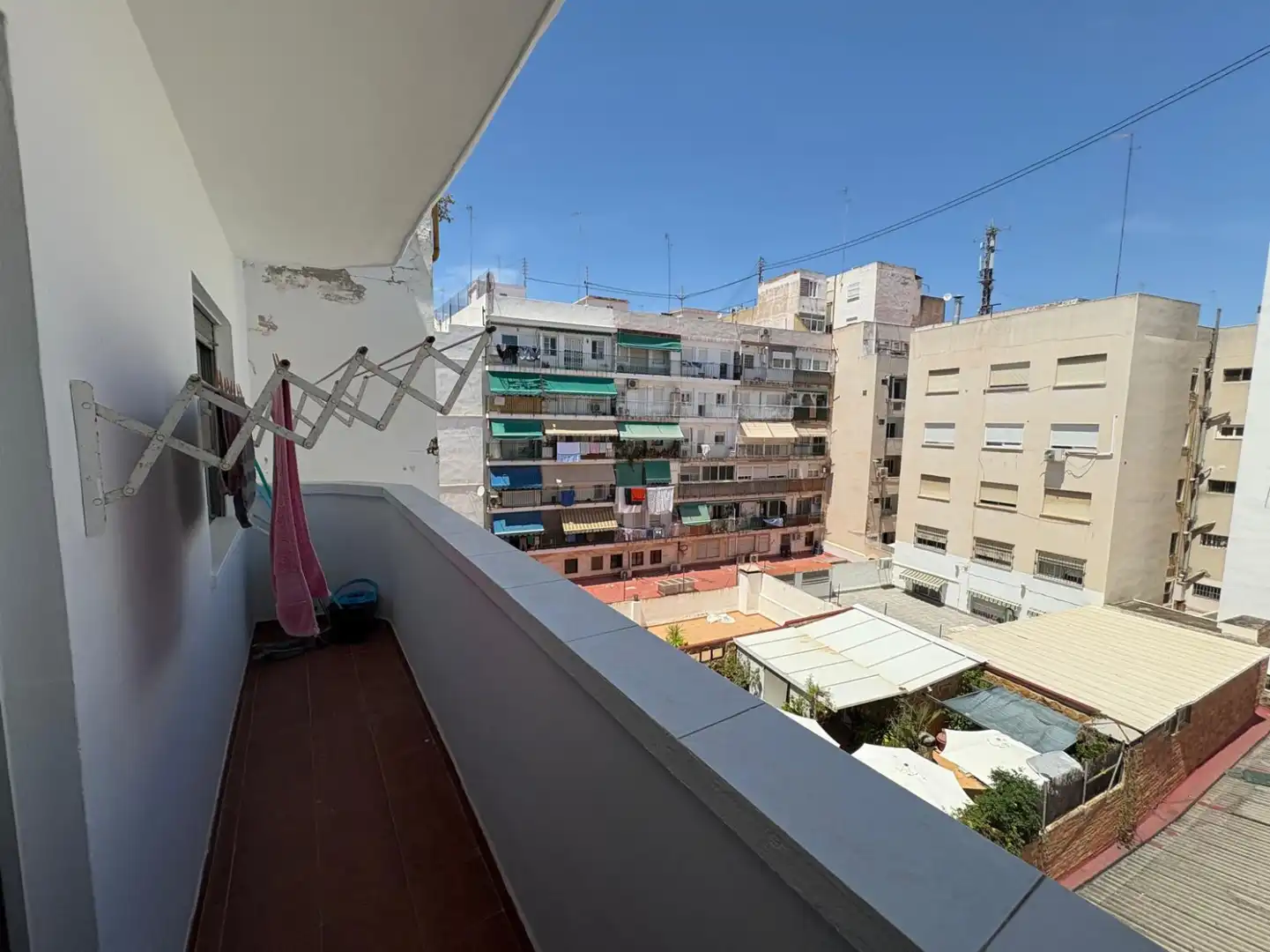 Terraza de Piso de alquiler en Valencia con Parquet, Amueblado y Balcón