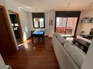 Living room of Flat for sale in Vic  with Heating, Parquet flooring and Balcony