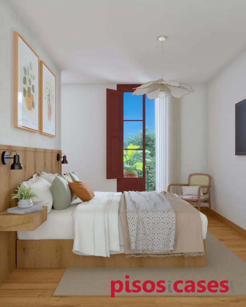 Schlafzimmer von Wohnung zum Verkauf in Sant Martí de Centelles mit Klimaanlage, Heizung und Terrasse