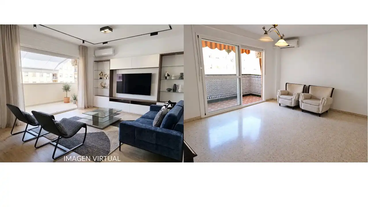 Living room of Flat for sale in Macarena