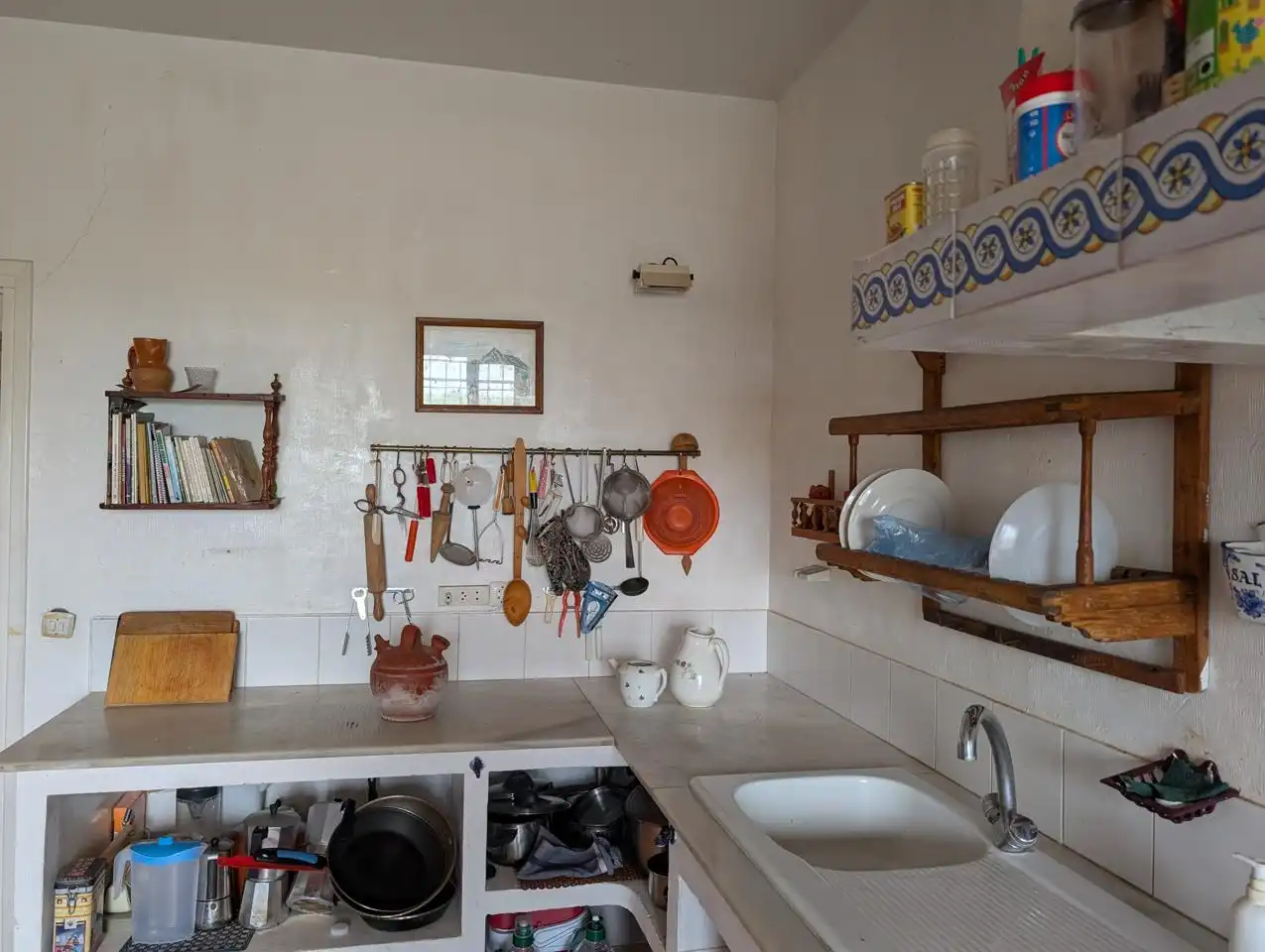 Cocina de Finca rústica en venta en Pozorrubio de Santiago con Jardín privado, Piscina y Sauna