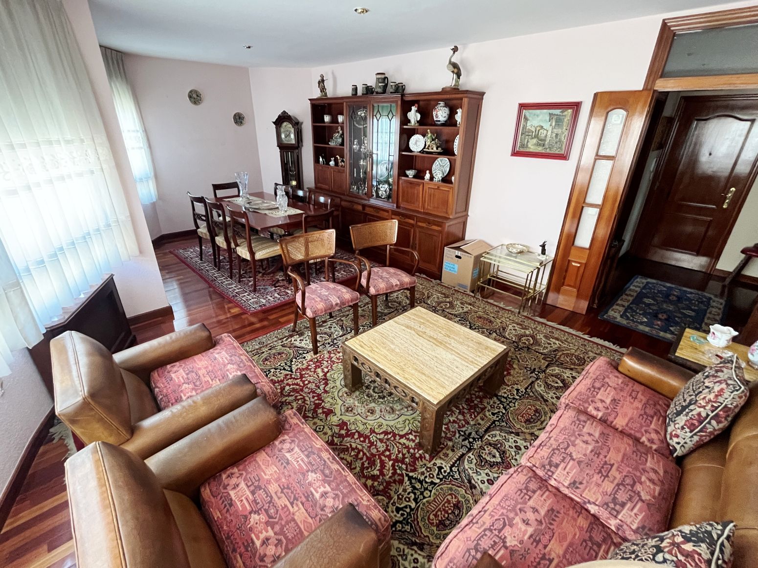 Living room of Flat for sale in Avilés  with Heating, Parquet flooring and Storage room