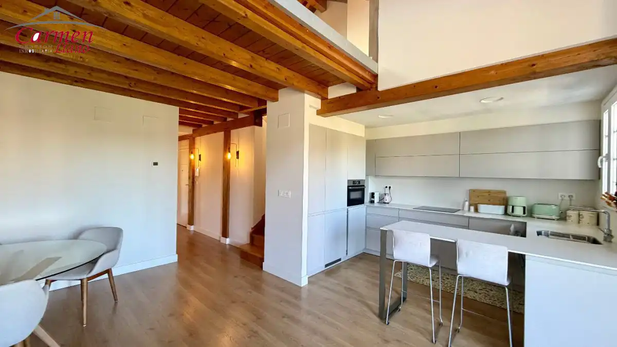 Cuina de Dúplex en venda en Getxo  amb Calefacció, Terrassa i Traster