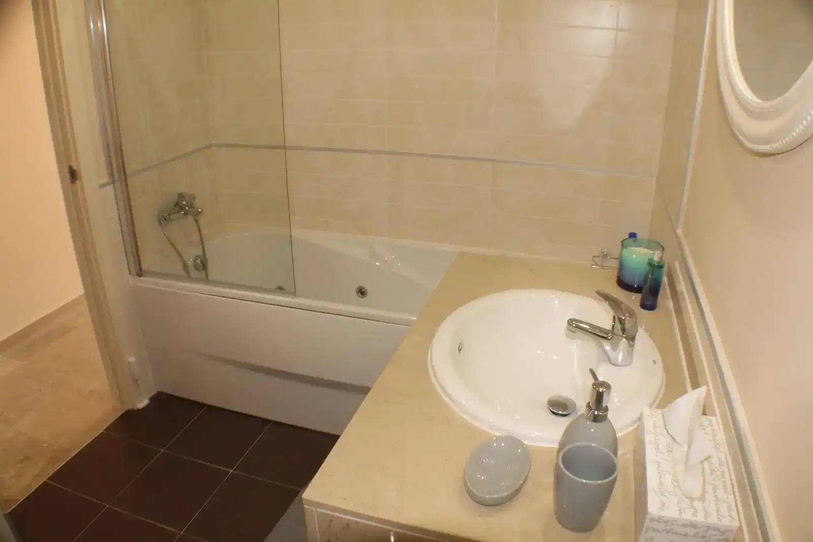 Badezimmer von Wohnung zur Miete in La Alcaidesa mit Klimaanlage, Schwimmbad und Balkon