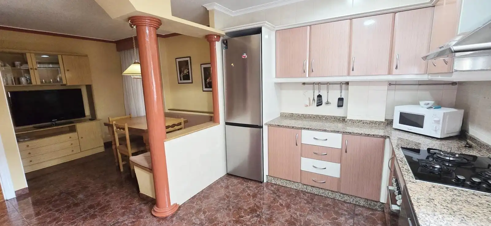 Cocina de Piso de alquiler en Petrer con Aire acondicionado, Amueblado y Balcón