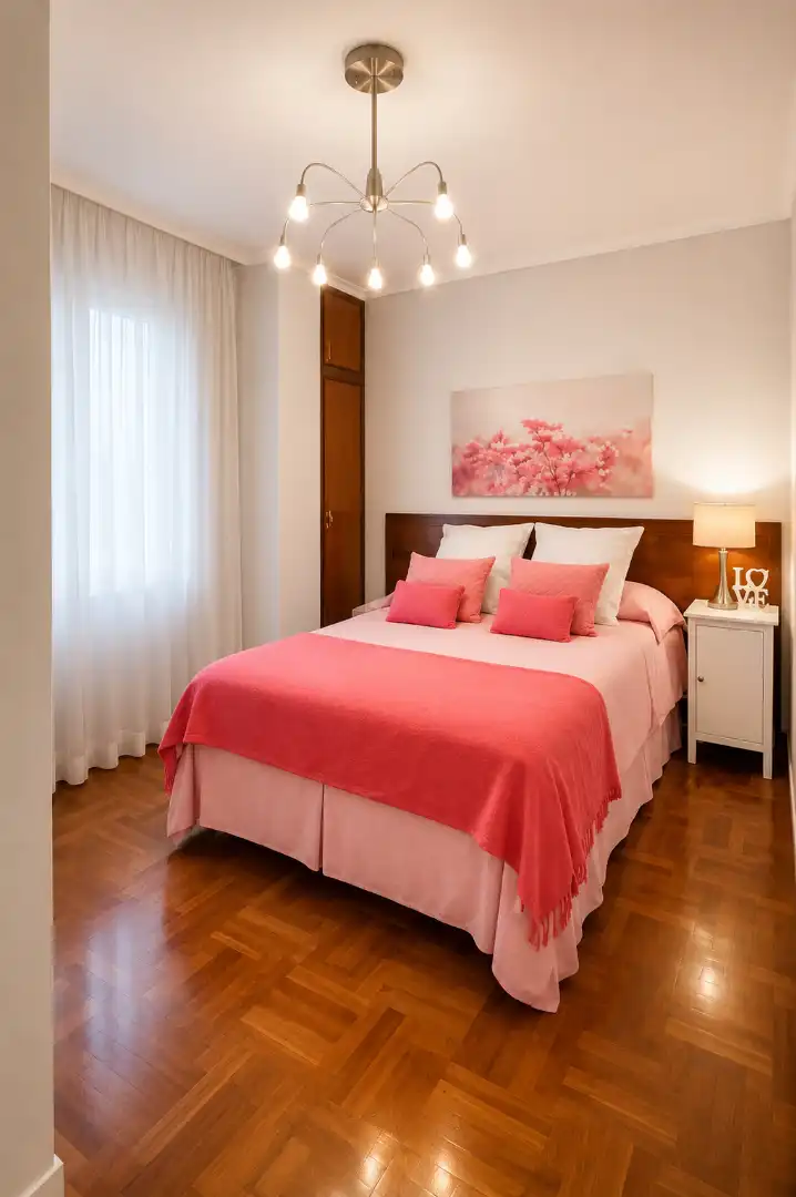 Schlafzimmer von Wohnung zur Miete in Santander mit Heizung, Terrasse und Möbliert