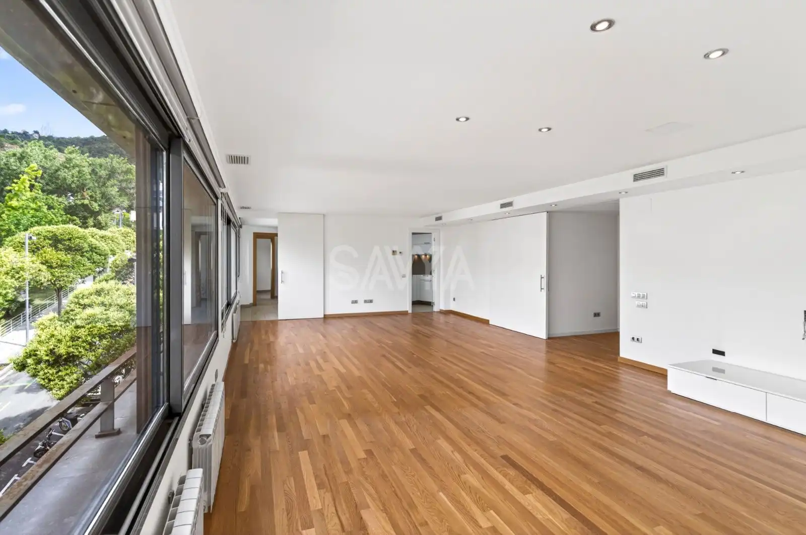 Sala de estar de Casa o chalet en venta en Barcelona con Aire acondicionado, Terraza y Trastero