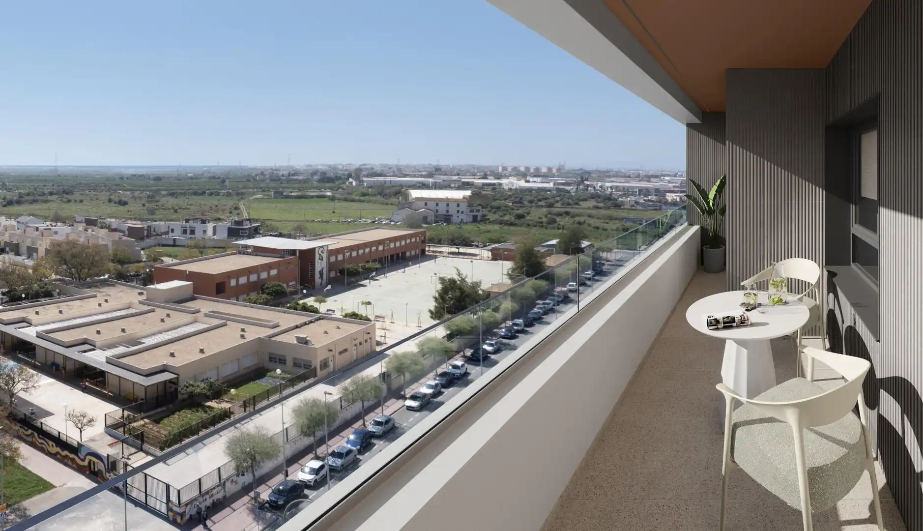 Terraza de Piso en venta en Castellón de la Plana / Castelló de la Plana con Jardín privado, Terraza y Trastero