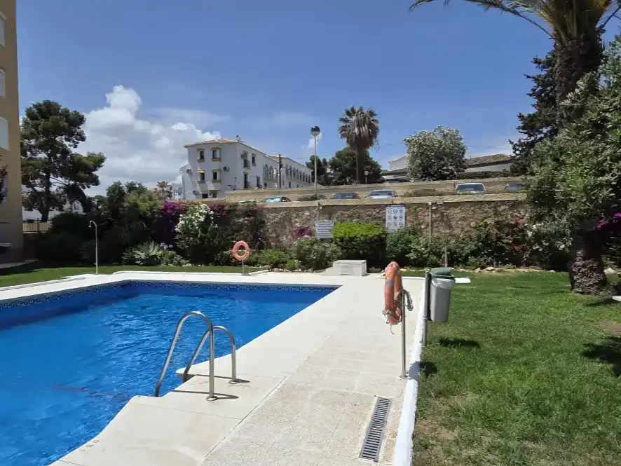 Schwimmbecken von Wohnungen zum Verkauf in Mijas mit Klimaanlage, Schwimmbad und Balkon
