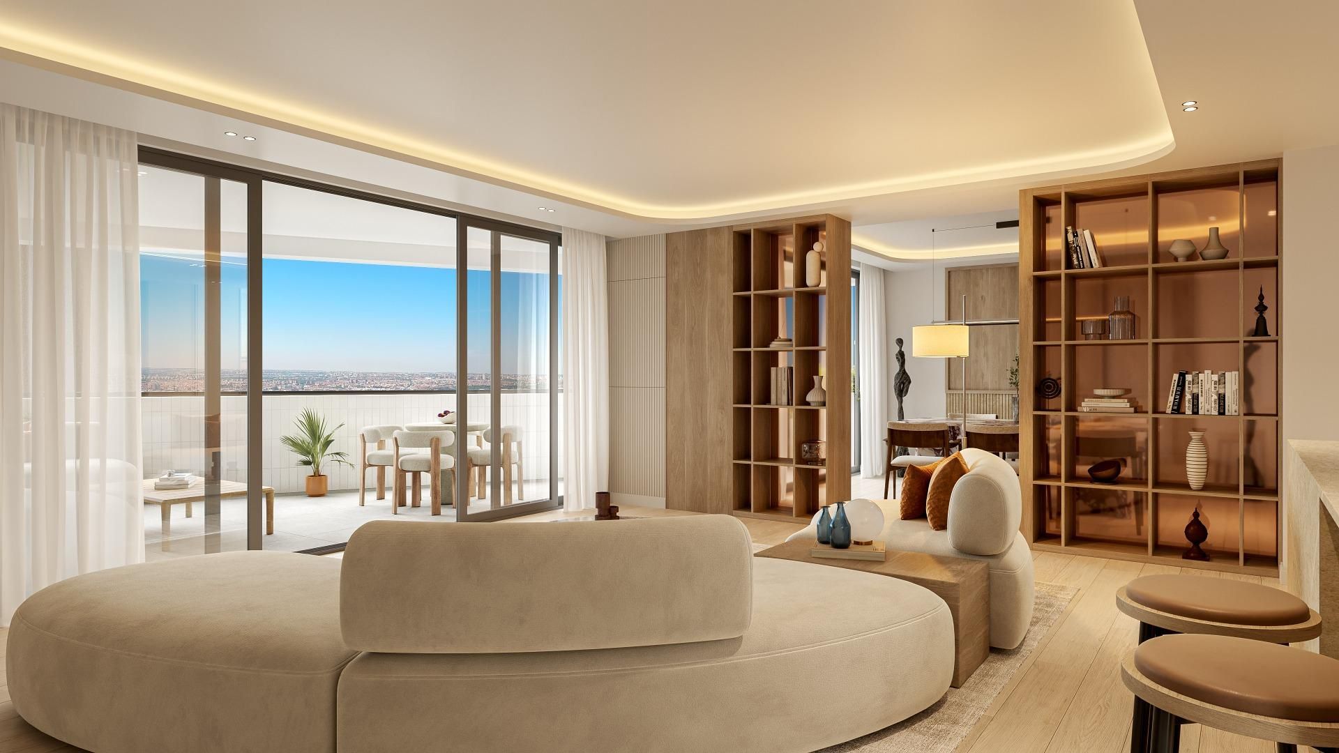 Living room of Attic for sale in  Madrid Capital  with Air Conditioner and Heating