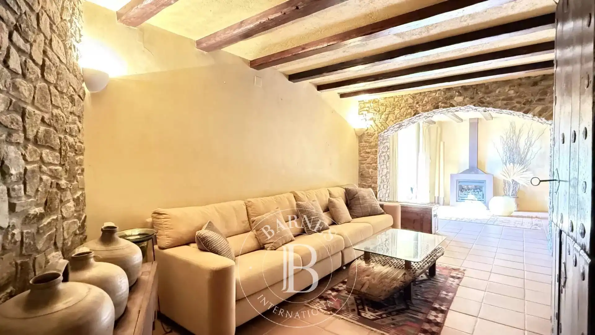 Sala d'estar de Casa o xalet en venda en Montornès del Vallès amb Aire condicionat, Calefacció i Jardí privat