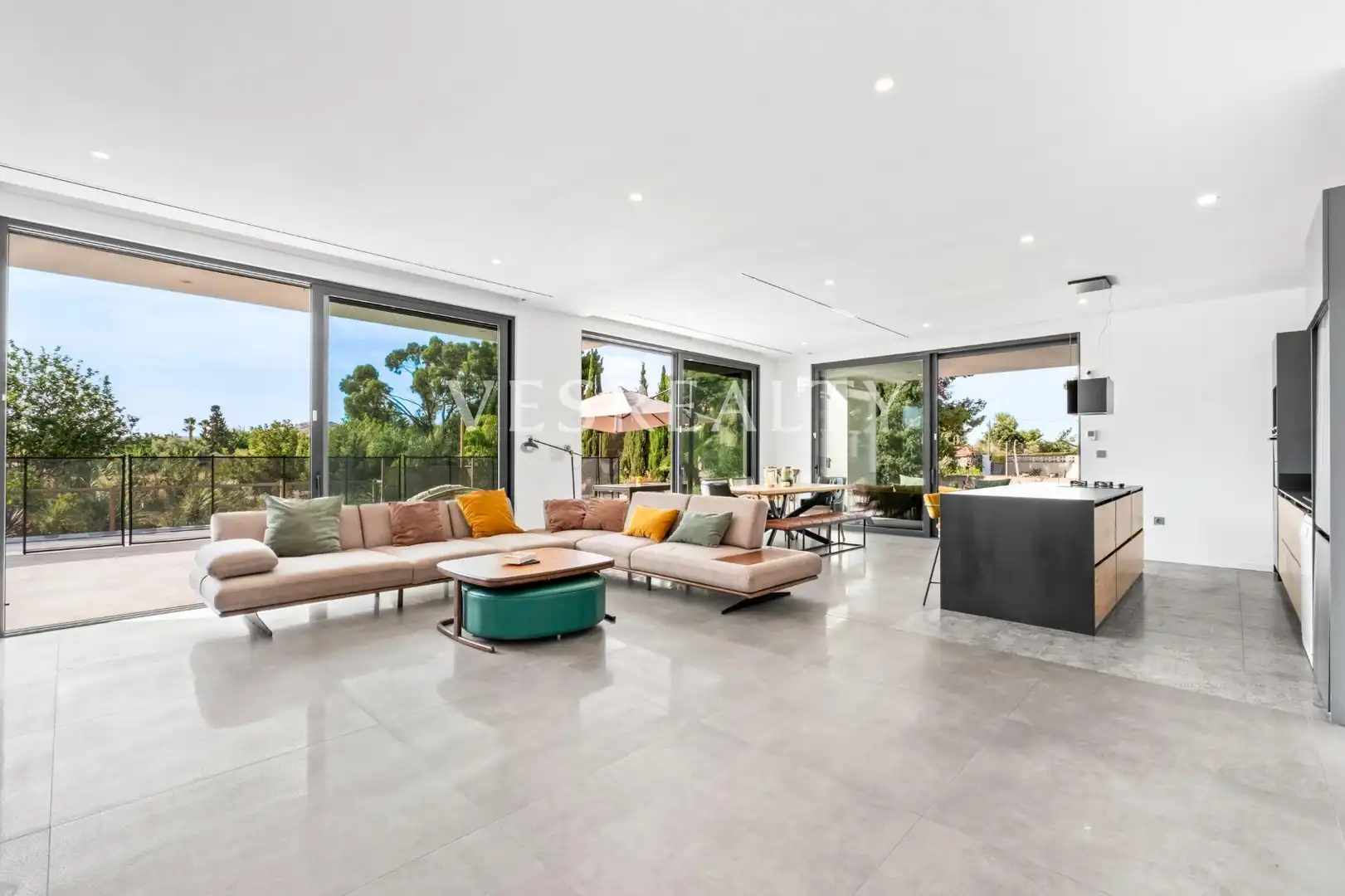Sala de estar de Casa o chalet de alquiler en Alicante / Alacant con Aire acondicionado, Calefacción y Terraza