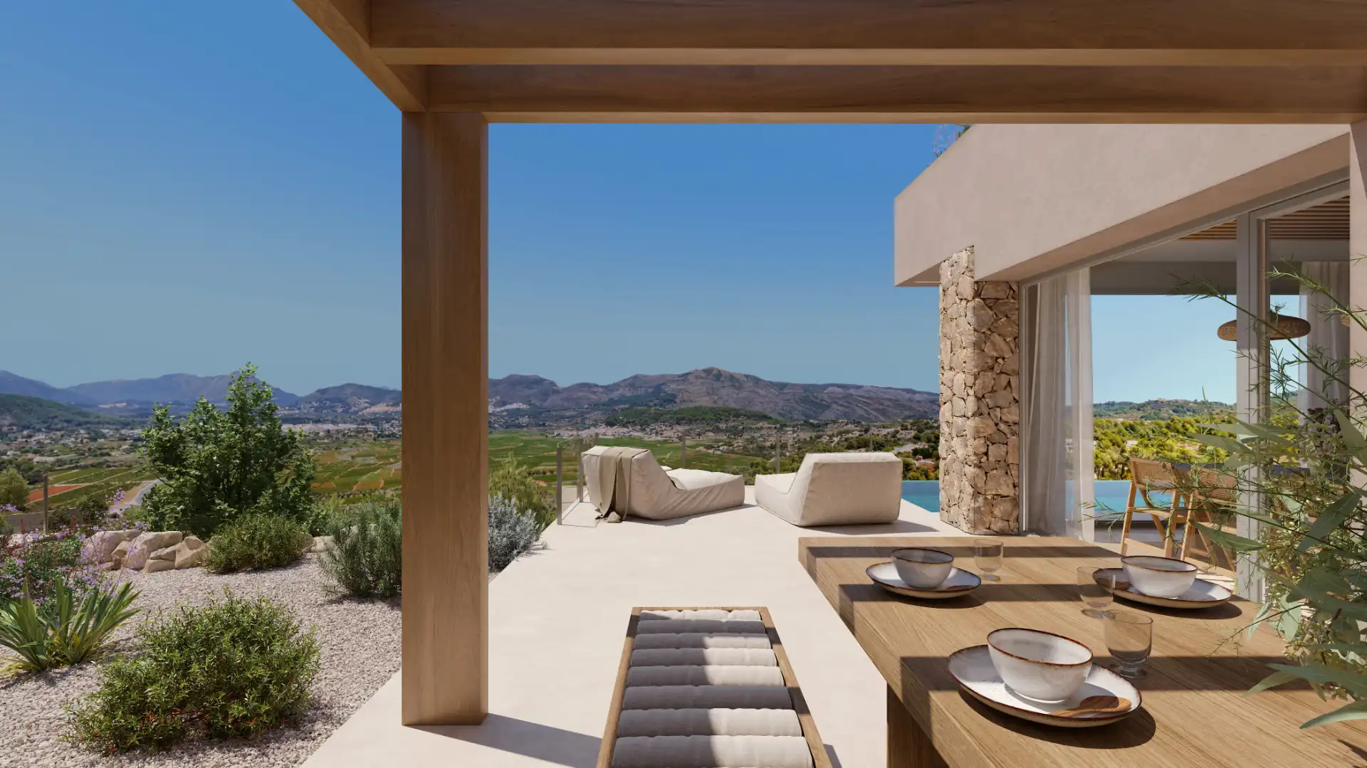 Terraza de Casa o chalet en venta en Llíber con Aire acondicionado, Calefacción y Jardín privado