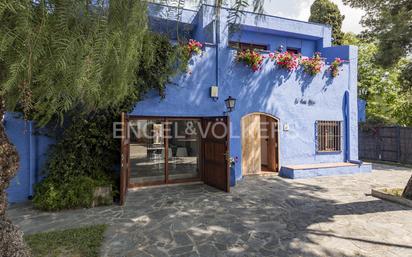 Exterior view of House or chalet for sale in Castelldefels  with Air Conditioner, Heating and Private garden