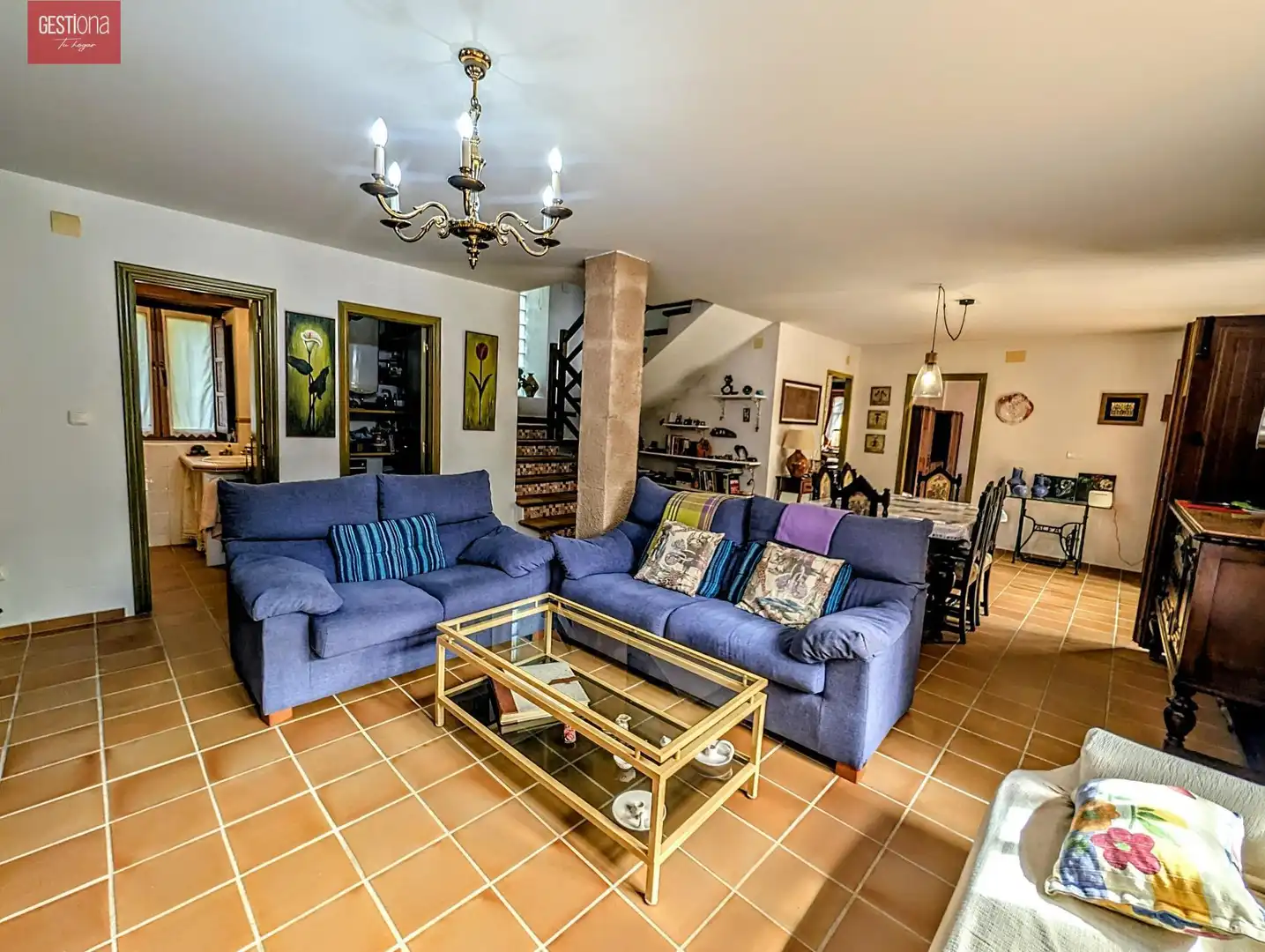 Sala de estar de Casa o chalet en venta en Escalante con Jardín privado y Balcón