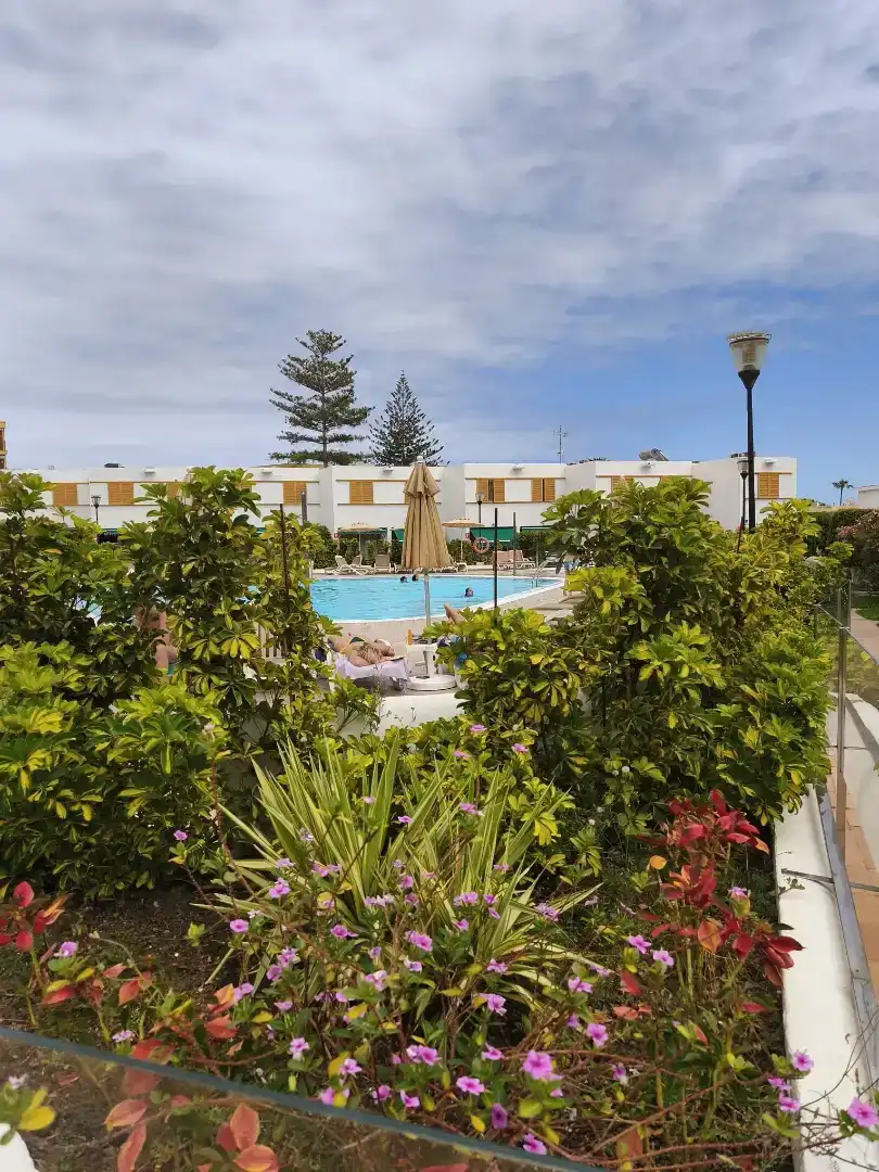 Schwimmbecken von Maisonette zur Miete in San Bartolomé de Tirajana mit Parkett, Möbliert und Waschmaschine