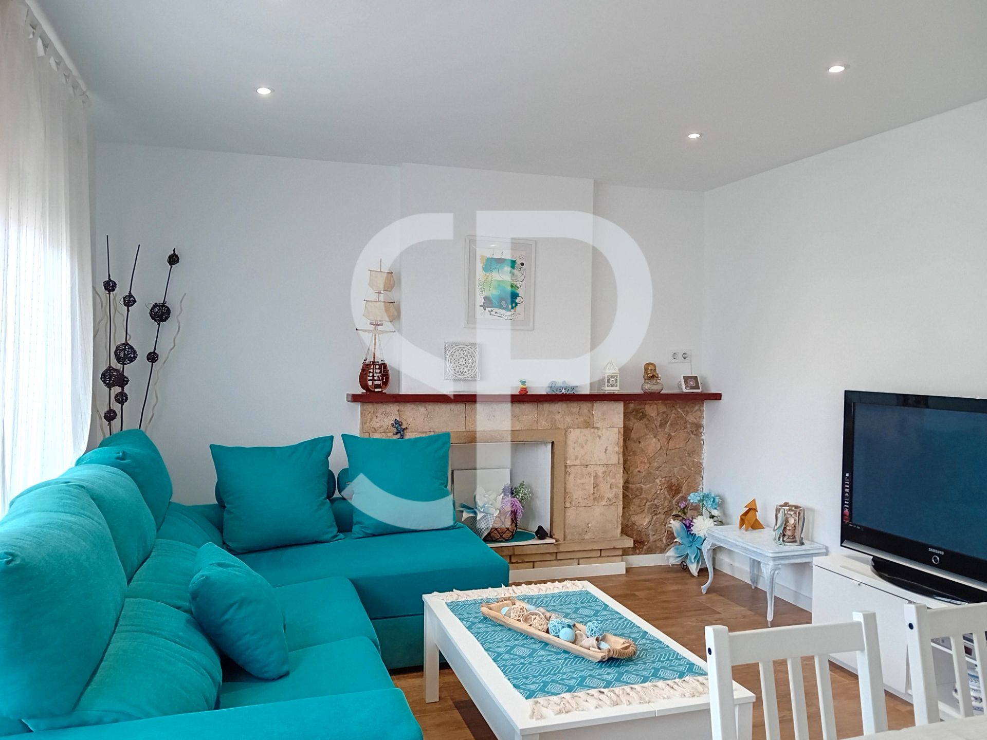 Living room of Apartment for sale in Sant Feliu de Guíxols  with Terrace, Furnished and Alarm