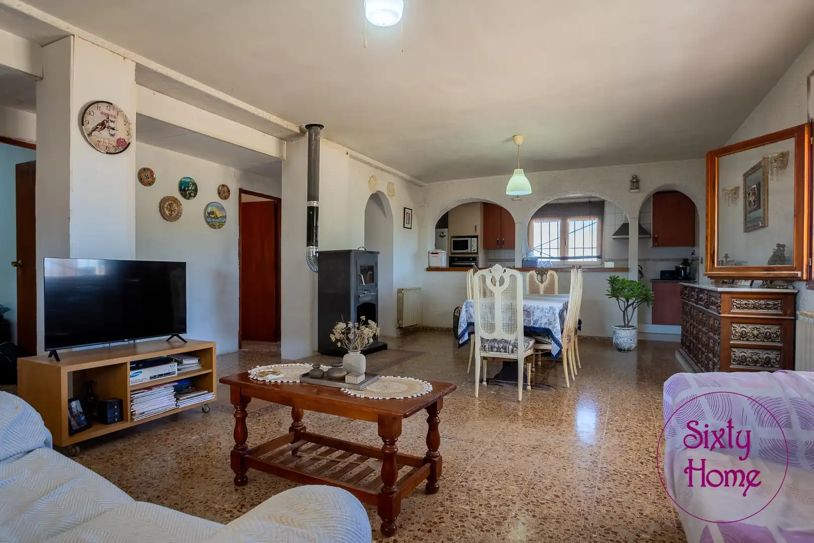 Sala de estar de Casa o chalet en venta en Belchite con Calefacción, Jardín privado y Terraza