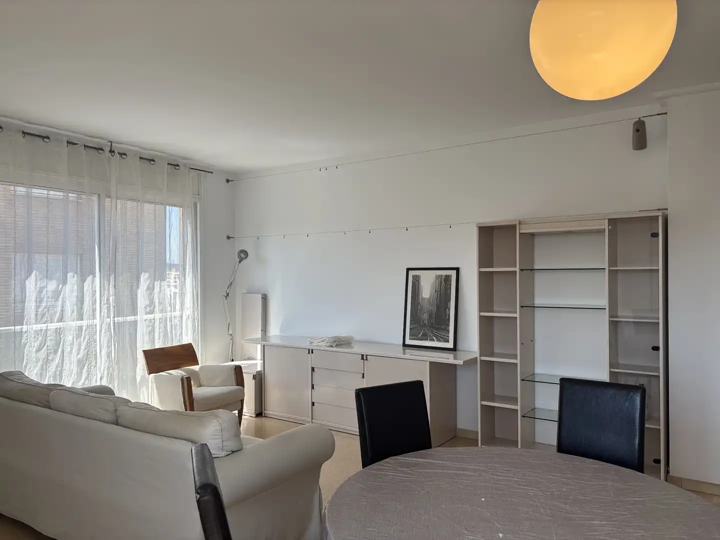 Sala de estar de Piso de alquiler en Sabadell con Calefacción y Amueblado